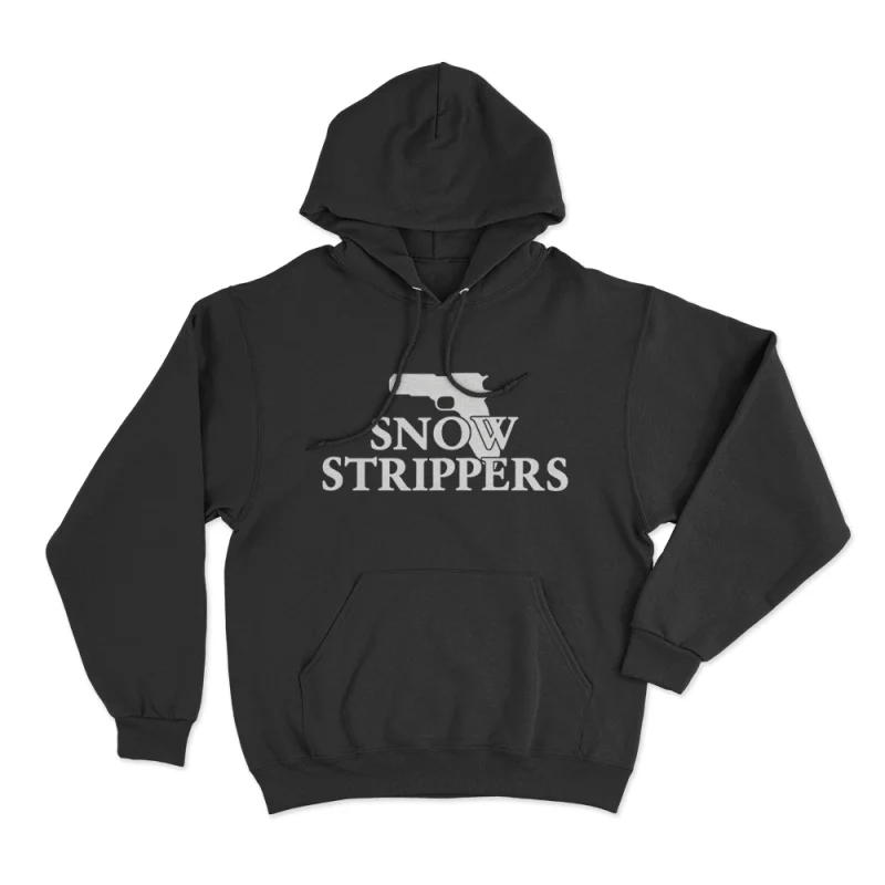 Snow Strippers Gun Logo Unisex Hoodie